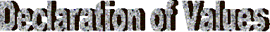 Declaration of Values