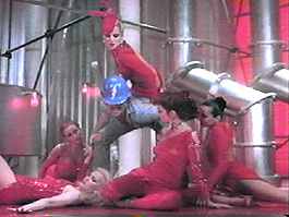 Gay Village People fans booed when the movie revealed that Construction Man’s ‘fantasy’ involved these chicks.