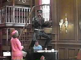 "Sing us a song, You’re the Leather Piano Man..."