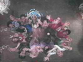 This shot, with much of the cast assembled, makes one nostalgic for the ending of "The Devil’s Rain".