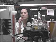 Cousin Jodi doing, you know, science stuff.