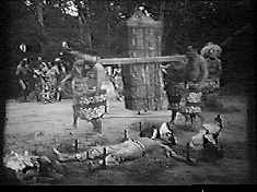 For some reason, the vertical coffin never really caught on.