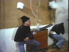 Step 3: Fire deathray gun made from plastic piping.