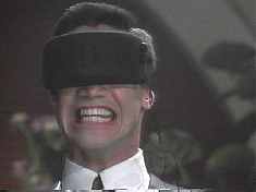 Keanu Reeves dreams a horrible vision of Hades, in which he is forced to watch Johnny Mnemonic over and over again.