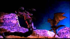 Cheapo movie ploy-keep the screen dark to hide dreadful special effects.