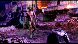 Director John Leonetti provided the back half of the two-man centaur suit. 