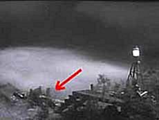 Poor Mama ends up as a teddy bear floating on a miniature set. 