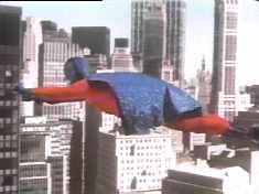 You *will* believe a man can be strung from wires and suspended in front of a backscreen projection!