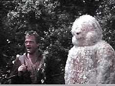 Actor Swenson just keeps repeating, "It’s only a suit! It’s only a suit!"